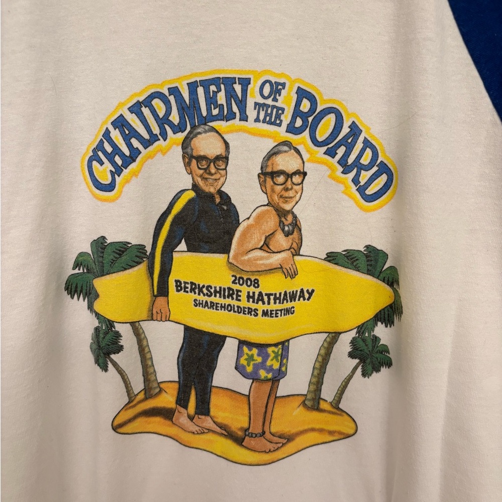 Warren Buffett vintageBerkshire Hathaway shareholders T-shirt 2008
